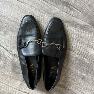 Zara Black Leather Loafer